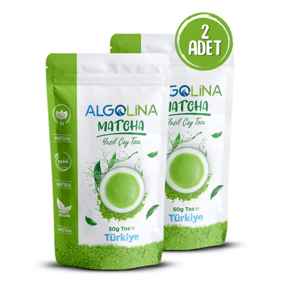 Algolina Matcha Tozu 50 Gr (Yeşil Çay) (2 Adet) Algolina Matcha Tozu 50 Gr (Yeşil Çay) (2 Adet)
